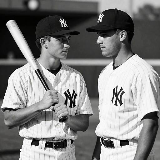 Dynamic Duo: Black and White Baseball