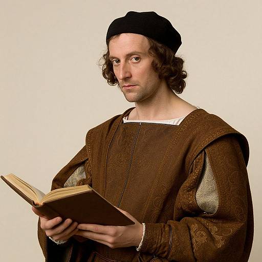 Renaissance Man with Open Book