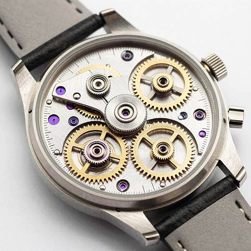 Mechanical Wristwatch Technical Schematics