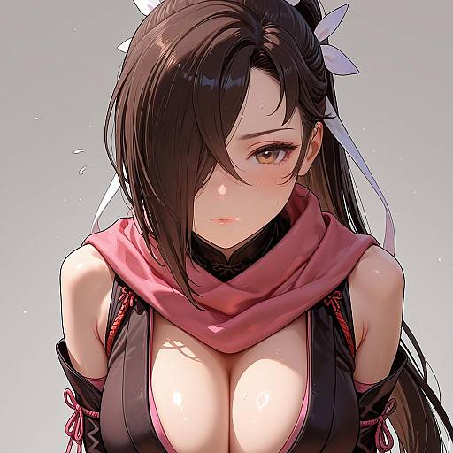 Illustration of Kagero (fire emblem), fire emblem in the style of Blue borscht