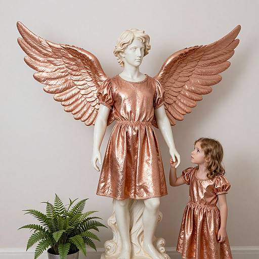 Rose Gold Angel Costume Parody