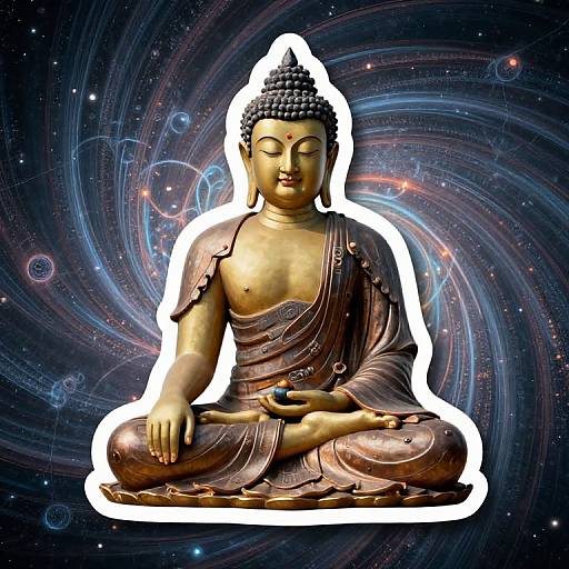 Meditating Buddha Scratch And Sniff Sticker