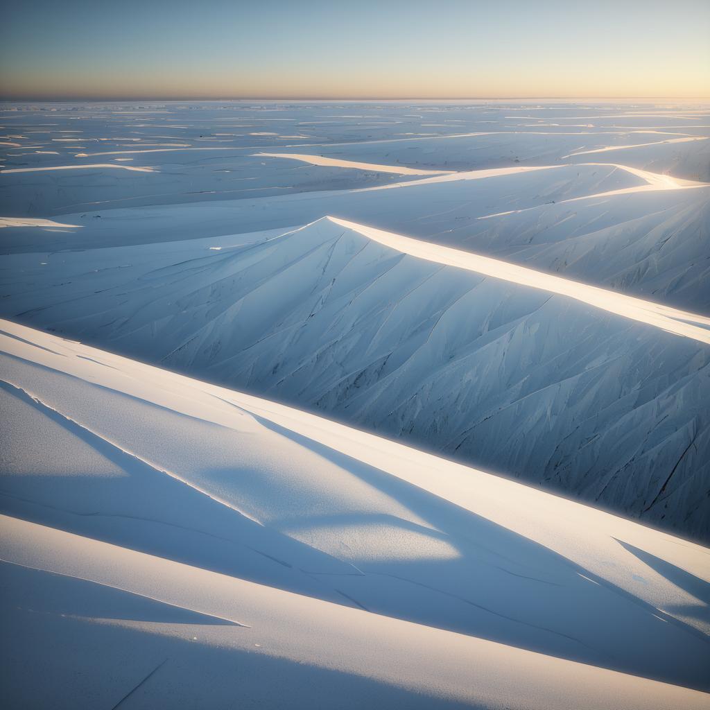 Photorealistic Boreal Ice Landscape