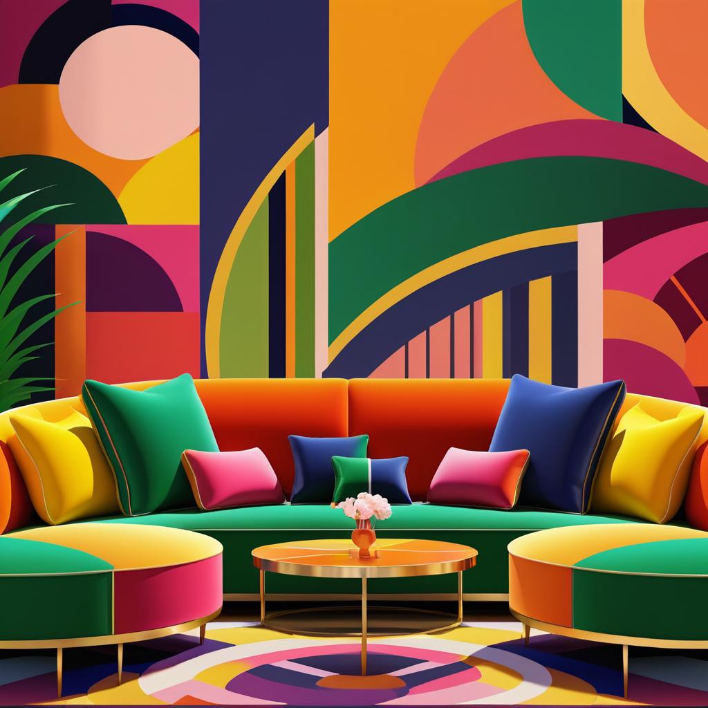 Vibrant Art Deco Sofa Designs Inspired by Matisse