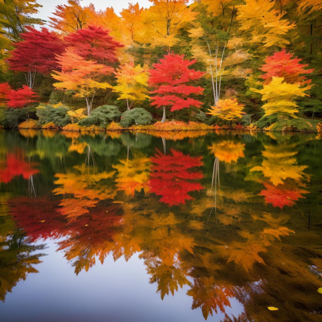 Autumn Serenity: Lake Reflections in Focus