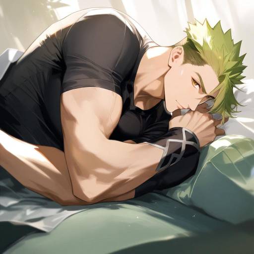 Illustration of Achilles (fate), fate (series) in the style of Tetsurou (fe+)