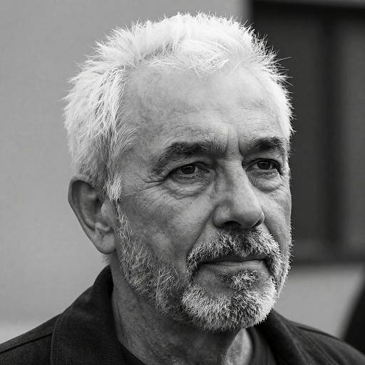 Close-Up Black-and-White Portrait Photography