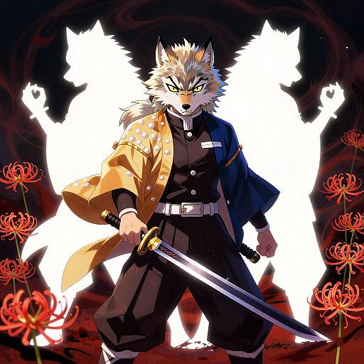 Kazeful Wolf: Nodachi Demon-Slayer Hero