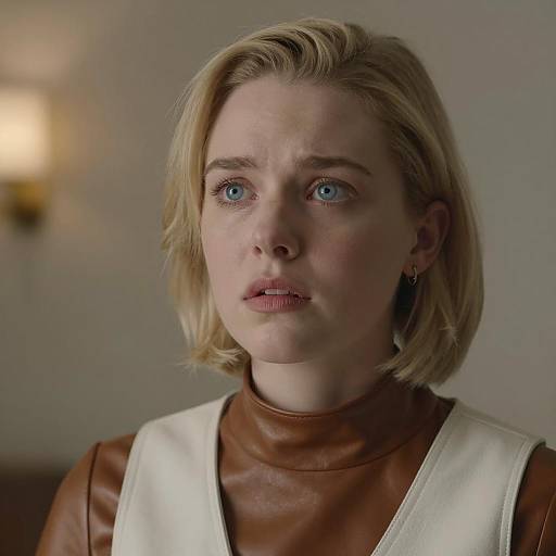 Close-Up Portrait of a Young Woman