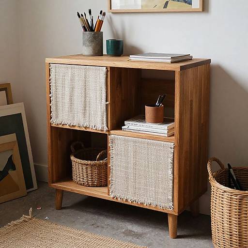 Mueble Bohemio con Materiales Reciclados