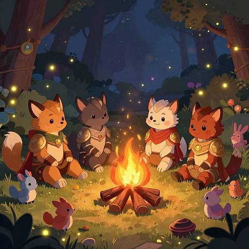 Cutewarriors Cozy Campfire Gathering
