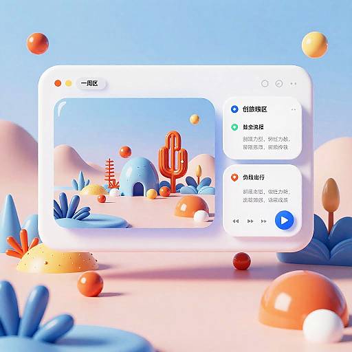 Futuristic AI Surreal Landscape Design