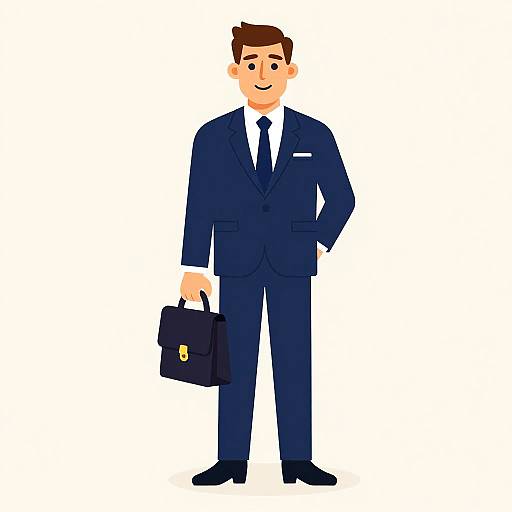 Diplomat Character Illustration by Bonehaus