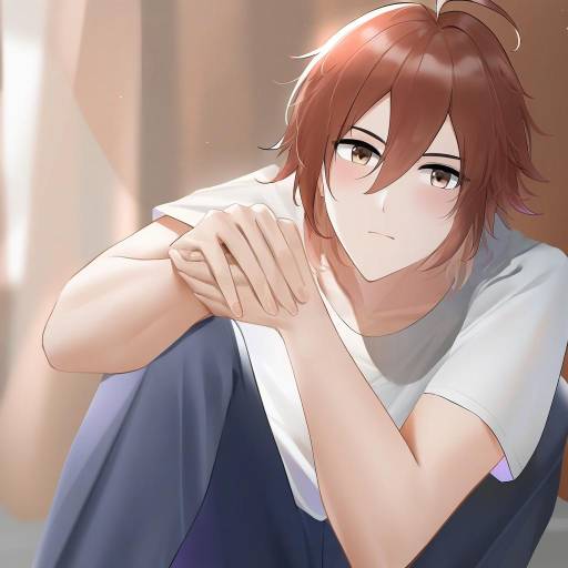 Illustration of Amagase touma, idolmaster in the style of Qing wu