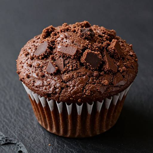 Fluffy Chocolate Brown Cake Crumbs Muffin