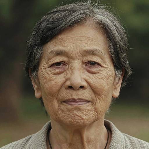 Serene Elderly Woman Portrait