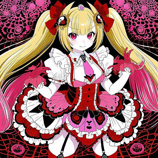 Illustration of Asmodeus (umineko), umineko no naku koro ni in the style of Ohitashi netsurou