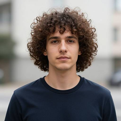 Realistic Portrait of Fit European Man