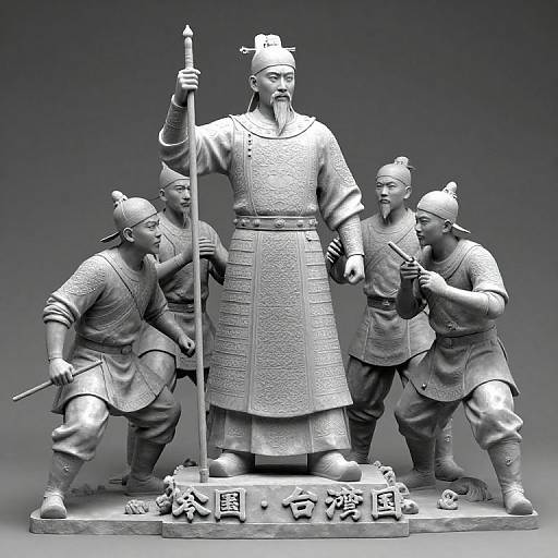 3D Sculpture of Kangxi Emperor 1662