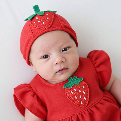 Adorable Newborn Strawberry Shortcake Costume