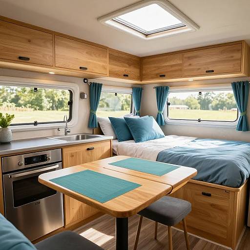 Cozy Retro Dub Box Camper Interior