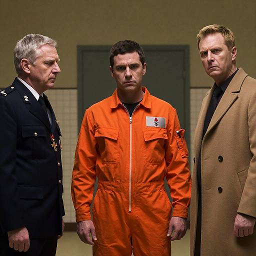 Dramatic Portrait of Three Men