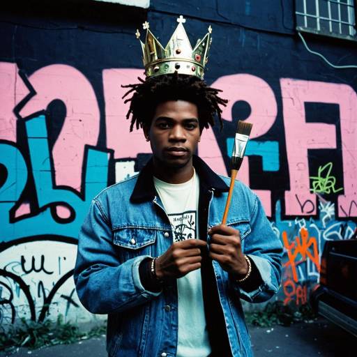 Crowned Young Artist with Paintbrush