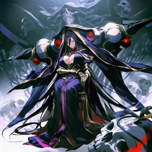 Illustration of Ainz ooal gown, overlord (maruyama) in the style of So-bin