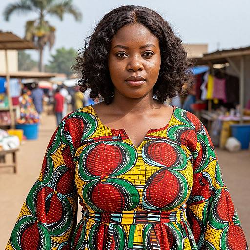 Realistic Portrait of Woman in Ankara