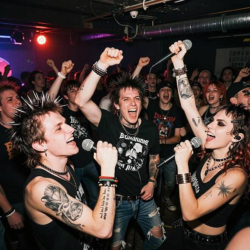 Chaotic Punk Rock Concert Scene