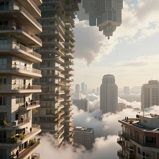 Surreal Infinite Urban Architecture