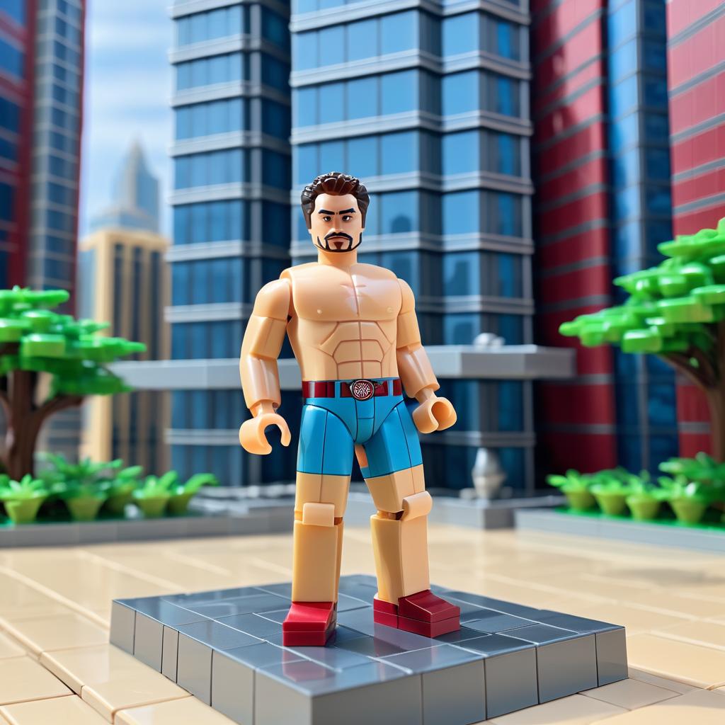 Humorous Tony Stark LEGO Set Design