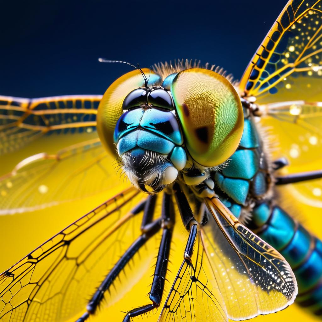 Majestic Dragonfly with Glimmering Eyes