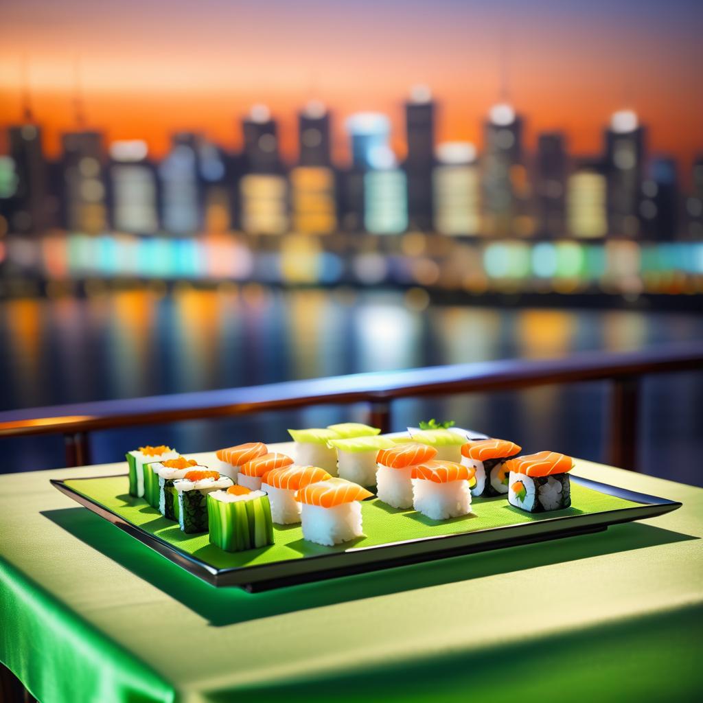 Elegant Sushi Dining with City View