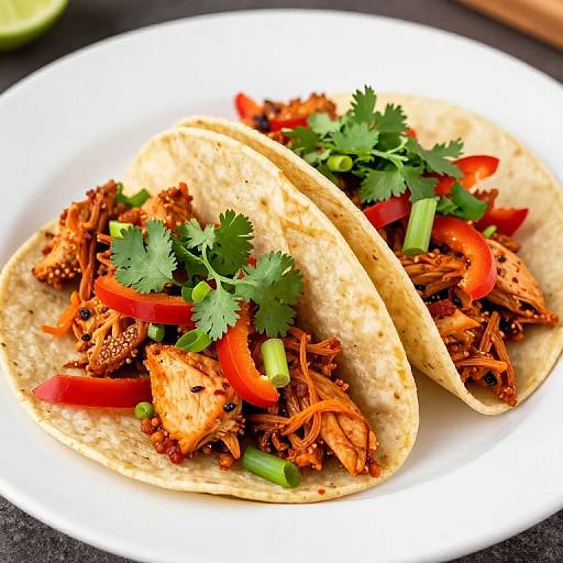 Vibrant Crockpot Salsa Chicken Tacos