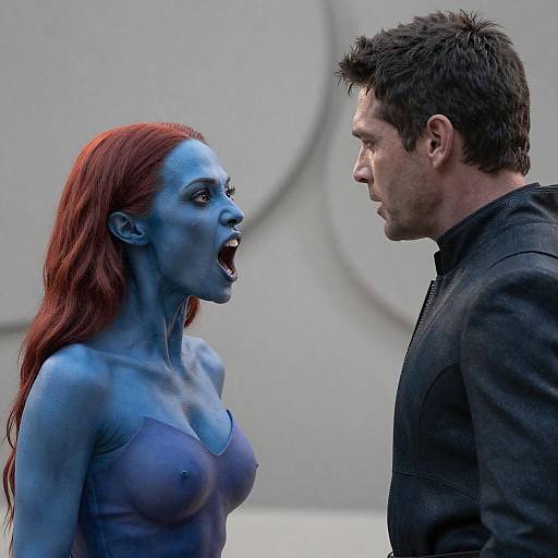 Alien Encounter: Intense Expressions Captured