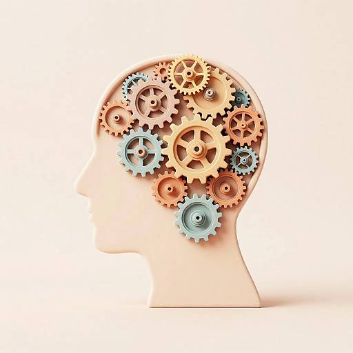 Futuristic Psychology Silhouette Artwork