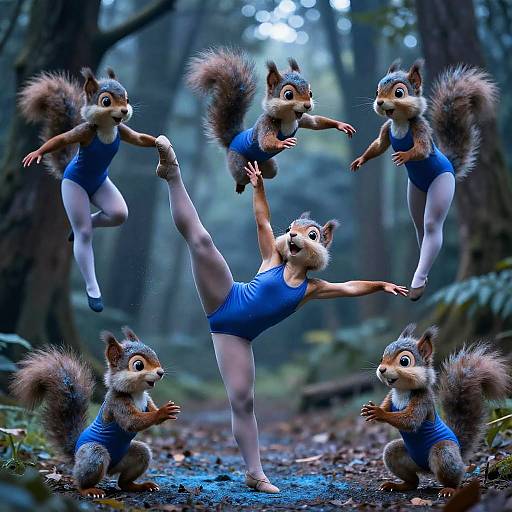 Nimble Squirrel Acrobat Character Concept