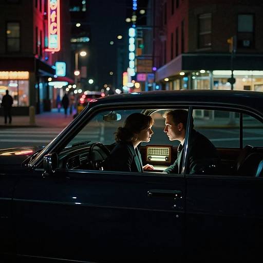 Neon City Secrets at Night