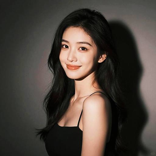 Photorealistic Portrait of a Smiling Girl