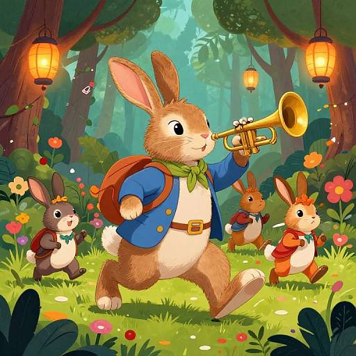 Rabbit Bard Leading Forest Festival