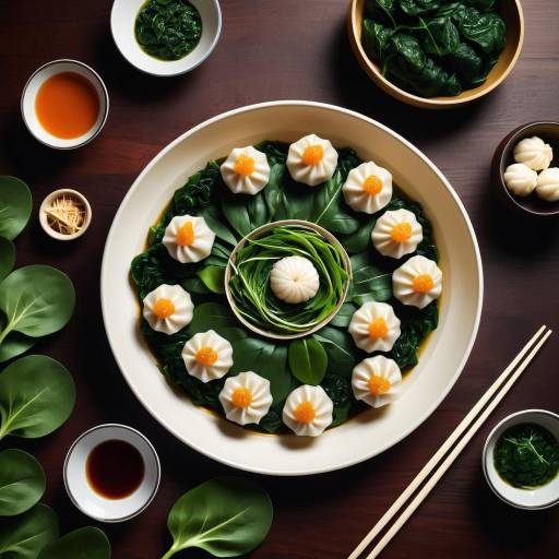 Vibrant Dim Sum Still Life Presentation Vibrant Dim Sum Still Life Presentation