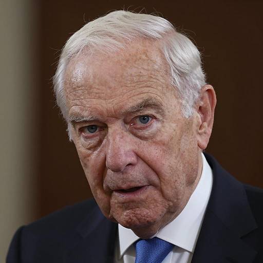 Elderly Man in Suit Close-Up Portrait