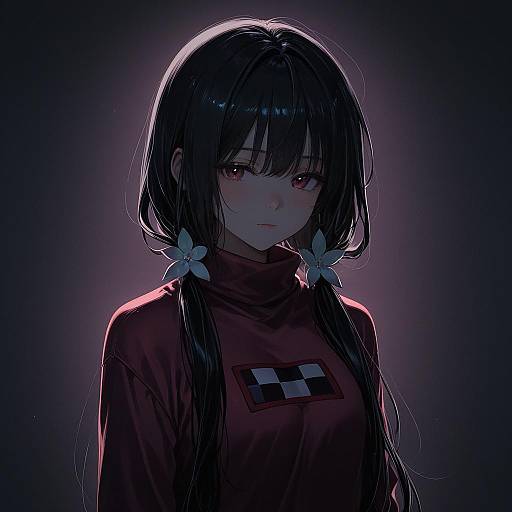 Illustration of Monoko, yume nikki in the style of Kisw2010