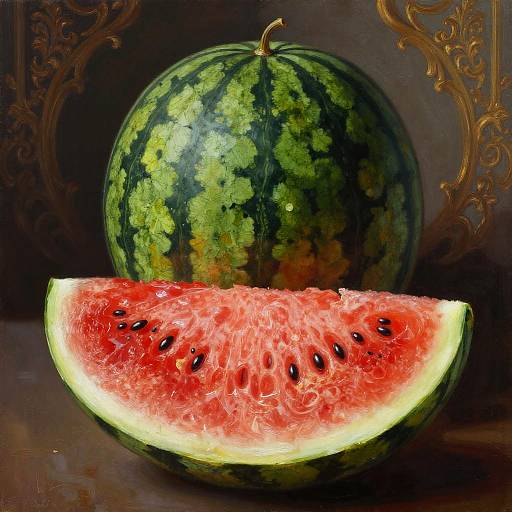 Renaissance Style Watermelon Painting