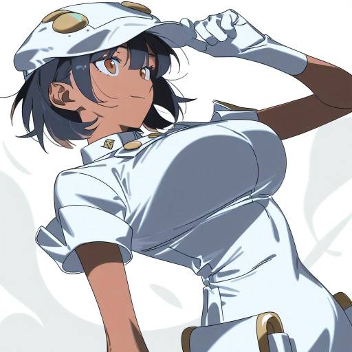 Illustration of Aether foundation employee, pokemon in the style of Molu stranger