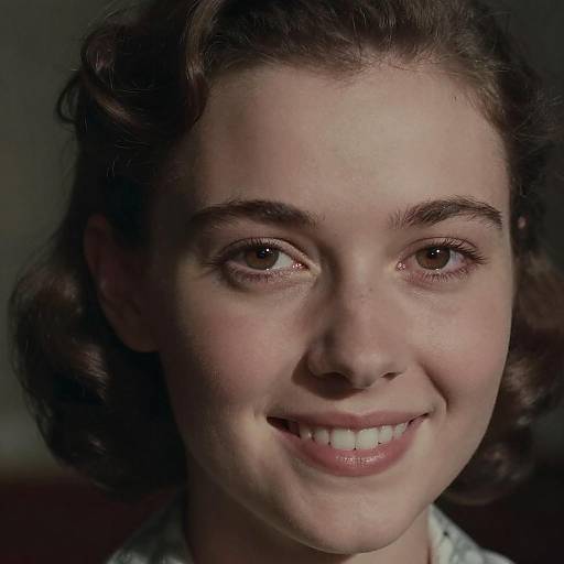 1940s Close-Up of a Smiling Woman