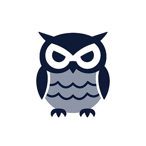 Minimalist Vector Owl Logo Design