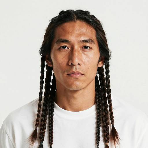 Hyper-Realistic Cyberpunk Native Portrait