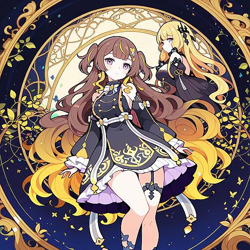 Illustration of Anya melfissa, hololive in the style of Ideolo